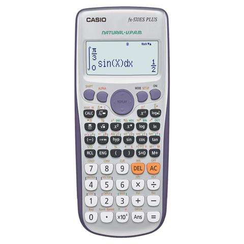 CASIO SCIENTIFIC CAL. PLUS 2LINE DISPLAY 10 2 DIGITS SIZE 13.8 H