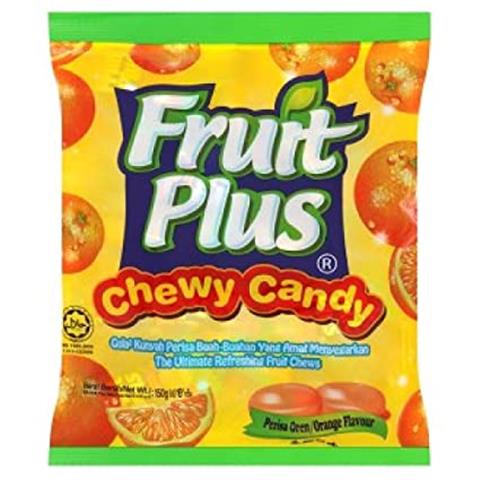 FRUIT PLUS CHEWY CANDY (ORANGE FLAVOUR) - 150G/PACK - Seet Office ...